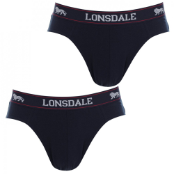 Lonsdale P�nske Slipy 2 Pack Modr�