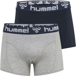 Hummel P�nske Boxerky 2 Pack ?ierne �ed�