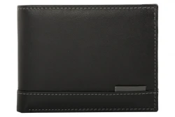 P�nska Ko�en� Pe?a�enka IMPEX - ?ierno �ed� ko�a nappa, 12x9,5 cm