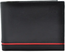 P�nska Ko�en� Pe?a�enka IMPEX - ?ierno ?erven� ko�a nappa, n�kupn� �et�n, 12x9cm