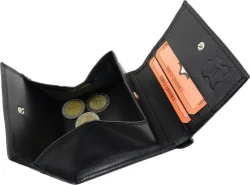 P�nska Ko�en� Pe?a�enka IMPEX Wiener Schachtel Grandpa - ?ierna, nappa, pad�k, 9,5x10,5 cm