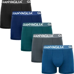 P�nske Bavlnen� Boxerky GIANVAGLIA 5-balenie GVG 5007 - dar?ekov� balenie, mix farieb