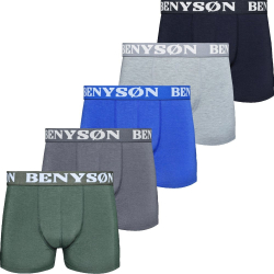 P�nske Boxerky Extra Pohodln� BENYSON 4001 5 pack - Mix farieb dar?ekov� balenie