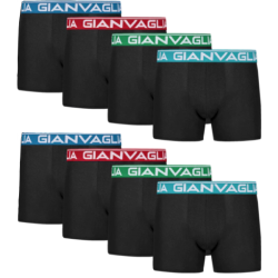 Pohodln� P�nske Bavlnen� Boxerky Regular Fit GIANVAGLIA 8 ks - 4 farby dar?ekov� balenie