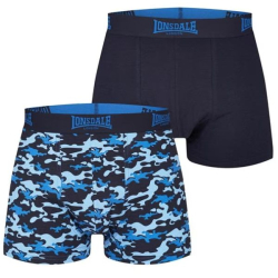 Pr�miov� P�nske Trenky Lonsdale 2ks modr� camo