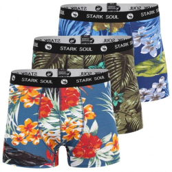Stark Soul� Pr�miov� P�nske Hawajsk� Boxerky ALOHA bez bo?n�ch �vov set 3 kusov mix farieb