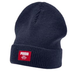 P�nska Zimn� ?iapka PUMA Classic Rebrovan� Modr�
