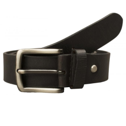Pevn� Ko�en� Opasok Buffalo so striebornou prackou 3,5 cm ?ierny