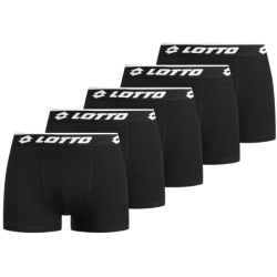 Pohodln� P�nske Boxerky LOTTO Retro 95% Bavlna balenie 5 kusov ?ierne
