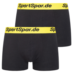 Pohodln� P�nske Boxerky SPORTSPAR balenie 2 ks 95% Bavlna ?ierno-�lt�