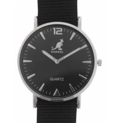 P�nske Hodinky Kangol Quartz Stitched Strap ?ierne
