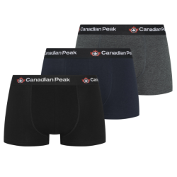 Pohodln� P�nske Boxerky Canadian Peak 3pack ?ierna, modr�, �ed�