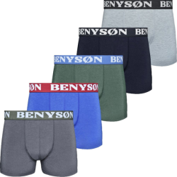 P�nske Boxerky Extra Pohodln� BENYSON 5 pack - Mix farieb dar?ekov� balenie