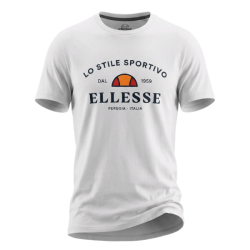 P�nske Tri?ko s kr�tkym ruk�vom ELLESSE Bavlna Logo - biela
