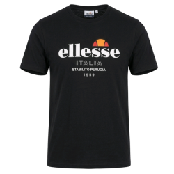 P�nske Tri?ko s kr�tkym ruk�vom ELLESSE Bavlna ve?k� Logo - ?ierna
