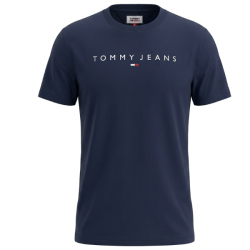 P�nske Tri?ko s kr�tkym ruk�vom TOMMY HILFIGER Bavlna mini Logo Slim Fit - modr�