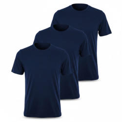 P�nske Tri?ko s kr�tkym ruk�vom PUMA Classic Bavlna 3-pack - modr�