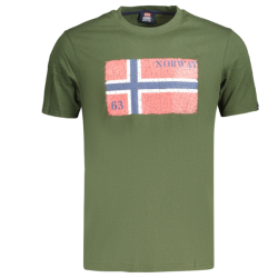 P�nske Tri?ko s kr�tkym ruk�vom NORWAY 1963 Logo - Zelen�