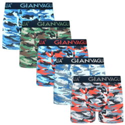 P�nske Bavlnen� Boxerky GIANVAGLIA GVG-5077 5-balenie - dar?ekov� balenie mix farieb