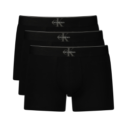 P�nske Bavlnen� Boxerky CALVIN KLEIN 3pack - ?ierna