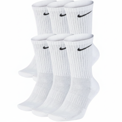 P�nske Pono�ky NIKE SX7666-100 Everyday cushion crew 3 p�ry - biela