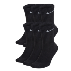 P�nske Pono�ky NIKE SX7666-010 Everyday cushion crew 3 p�ry - ?ierna