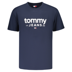 P�nske Tri?ko s kr�tkym ruk�vom TOMMY HILFIGER Bavlna Logo Slim Fit - modr�