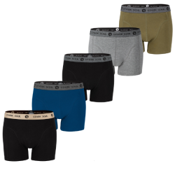 Pr�miov� P�nske Bavlnen� Boxerky Stark Soul� priliehav� strih 5pack - mix farieb, dar?ekov� balenie