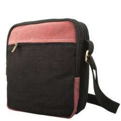 P�nska Ko�en� Crossbody ta�ka IMPEX - ?ierna/?erven� 20x24x8cm