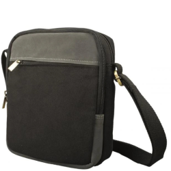 P�nska Ko�en� Crossbody ta�ka IMPEX - ?ierna/antracit 20x24x8cm