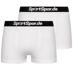 SportSpar Bez�vov� Boxerky 2 Pack biele
